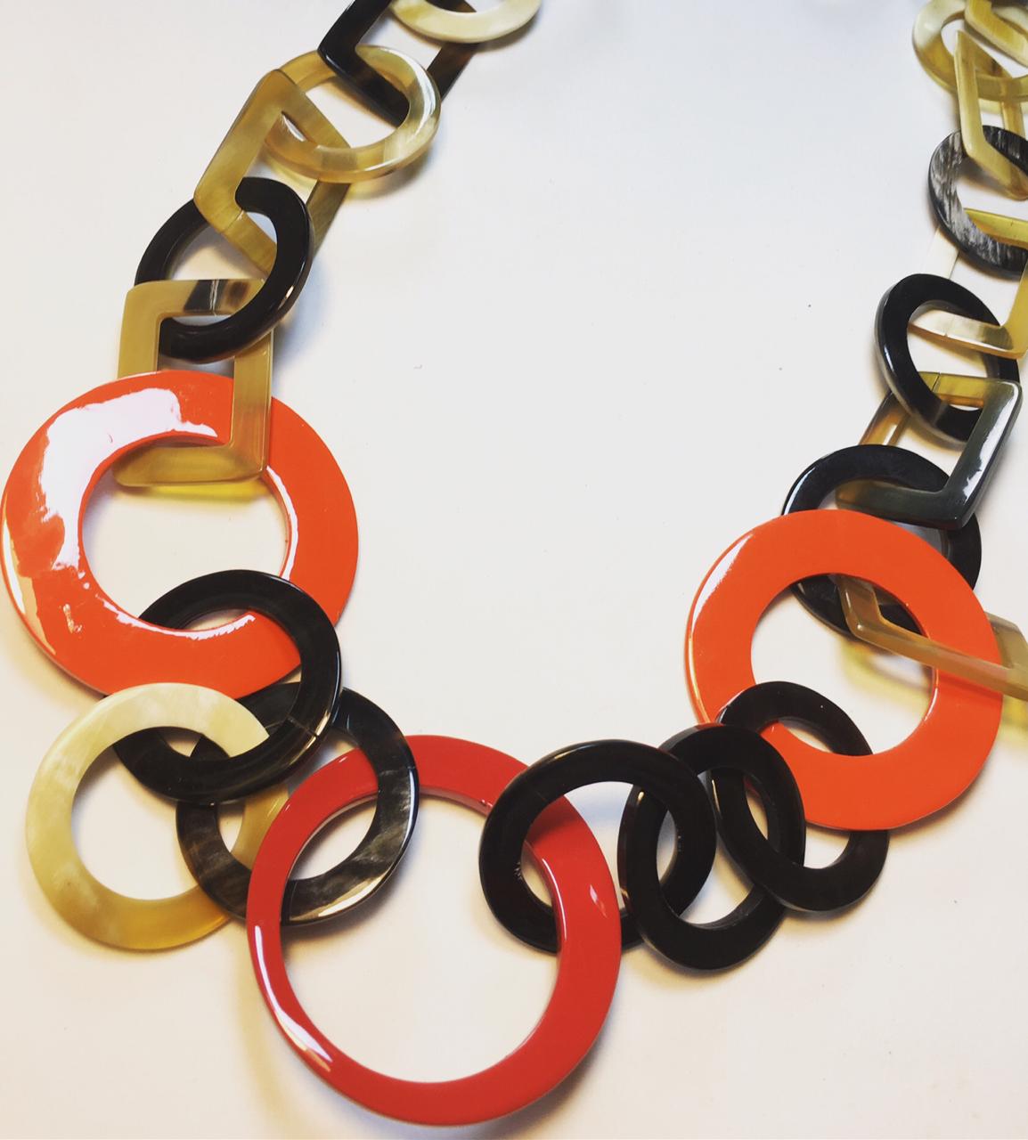 Buffalo Horn Lacquer Necklace Jewelry